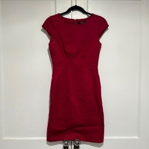 White House Black Market Cranberry red dress